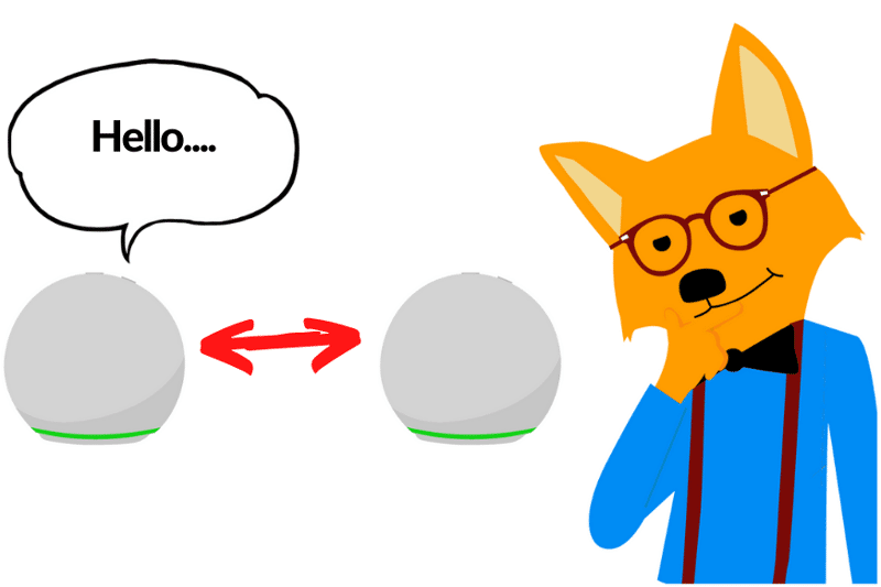 The smart fox makes phone calls via the Alexa Echo